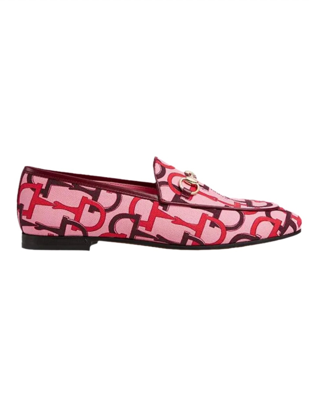 Gucci Jordaan Canvas Loafers Pink Women’s EU 39.5/US 9.5 431467